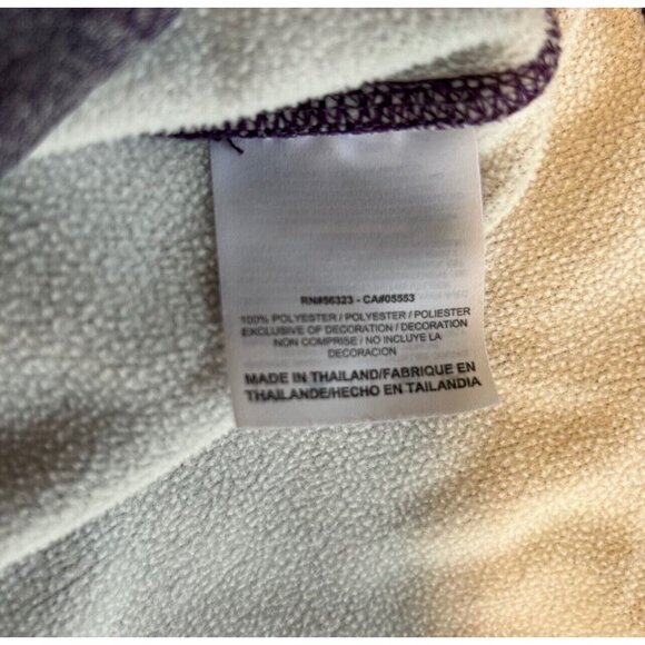 NIKE ThermaFit Purple Static Print Pouch Pocket Hoodie Sweatshirt Womens Size XL - Picture 8 of 11